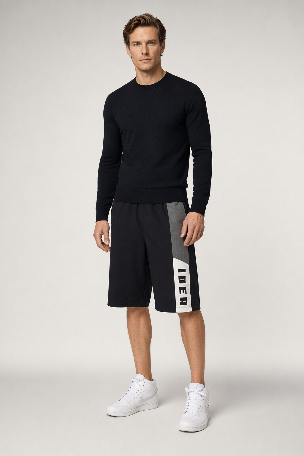 Skateboarding Shorts for Men with Pockets Black