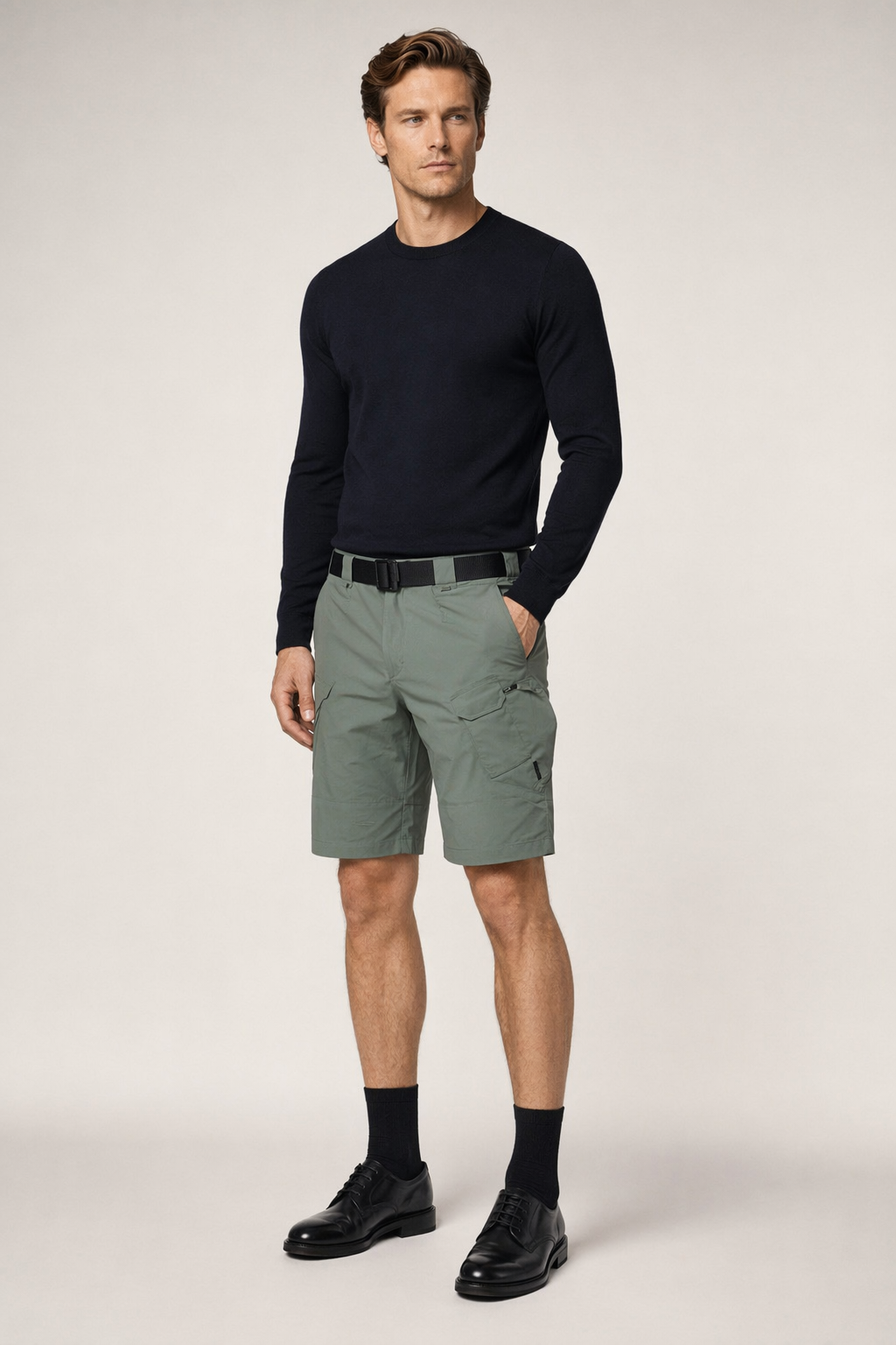 Efficient Outdoor Shorts for Men with Fast Drying Capability Green