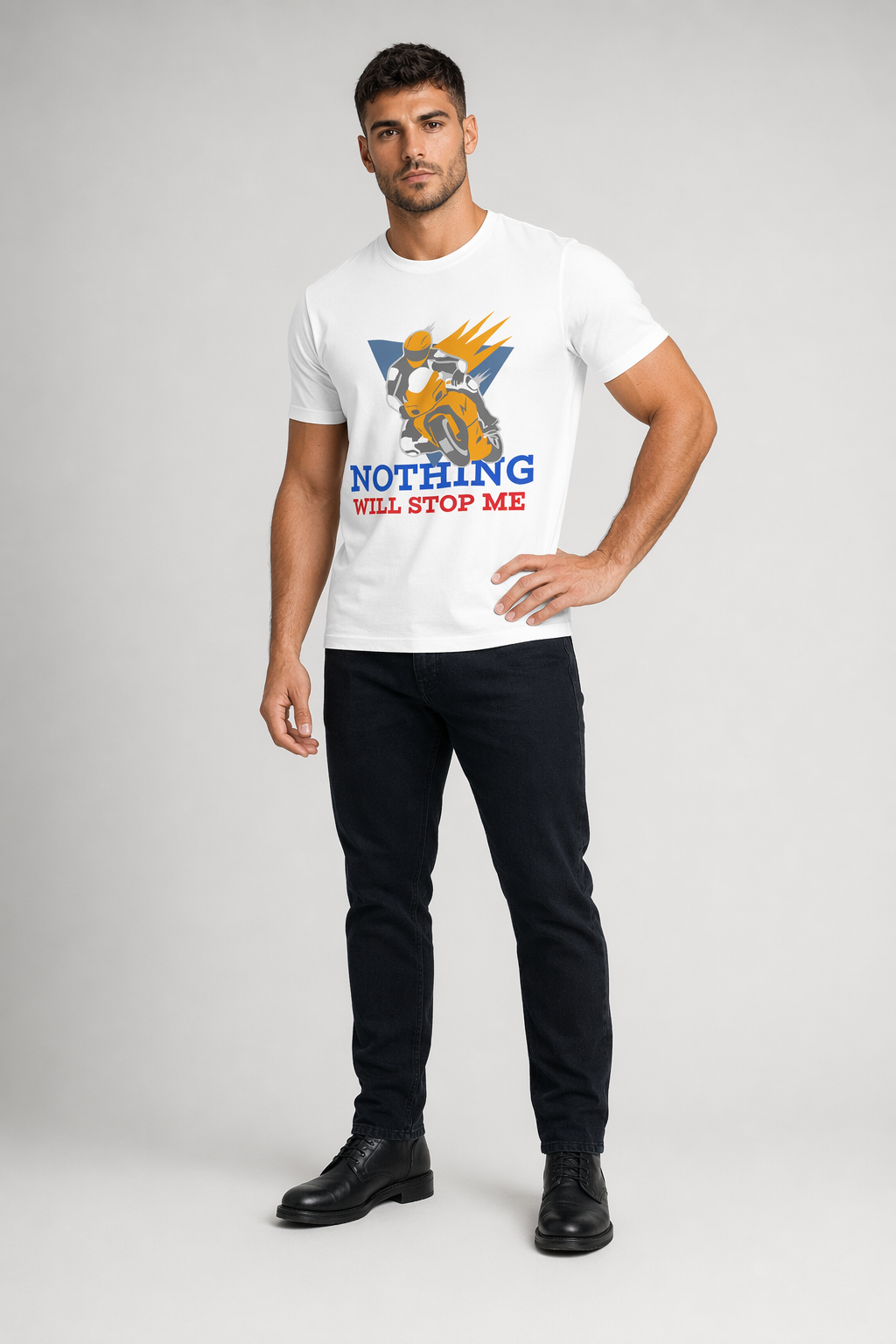 Nothing Will Hinder Me Men's T-Shirt White
