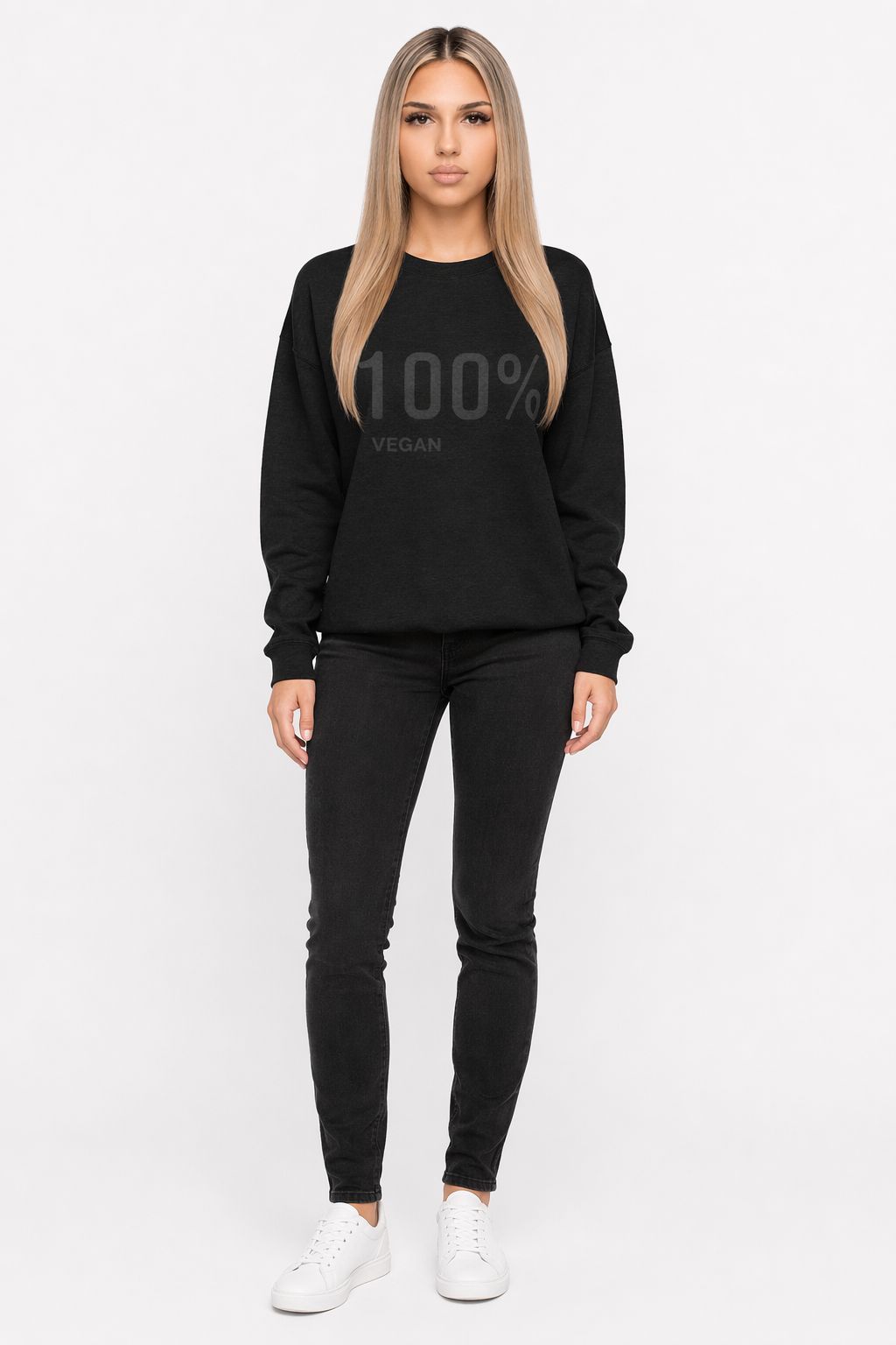 100% Cruelty-Free Women's Logo Sweatshirt Black