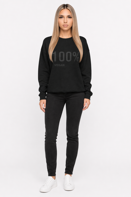 100% Cruelty-Free Women's Logo Sweatshirt Black