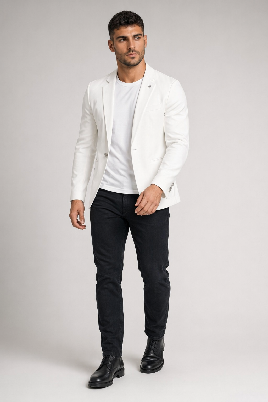 Everyday Casual Men's Jacket White