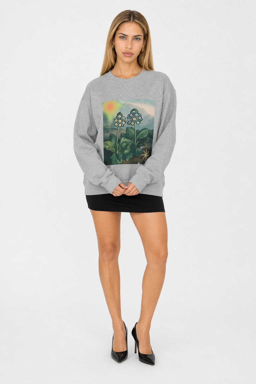 Majestic Botanical Women's Sweatshirt Sport Grey