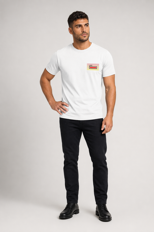 Full Life Men's Gaming Short Sleeve T-Shirt White