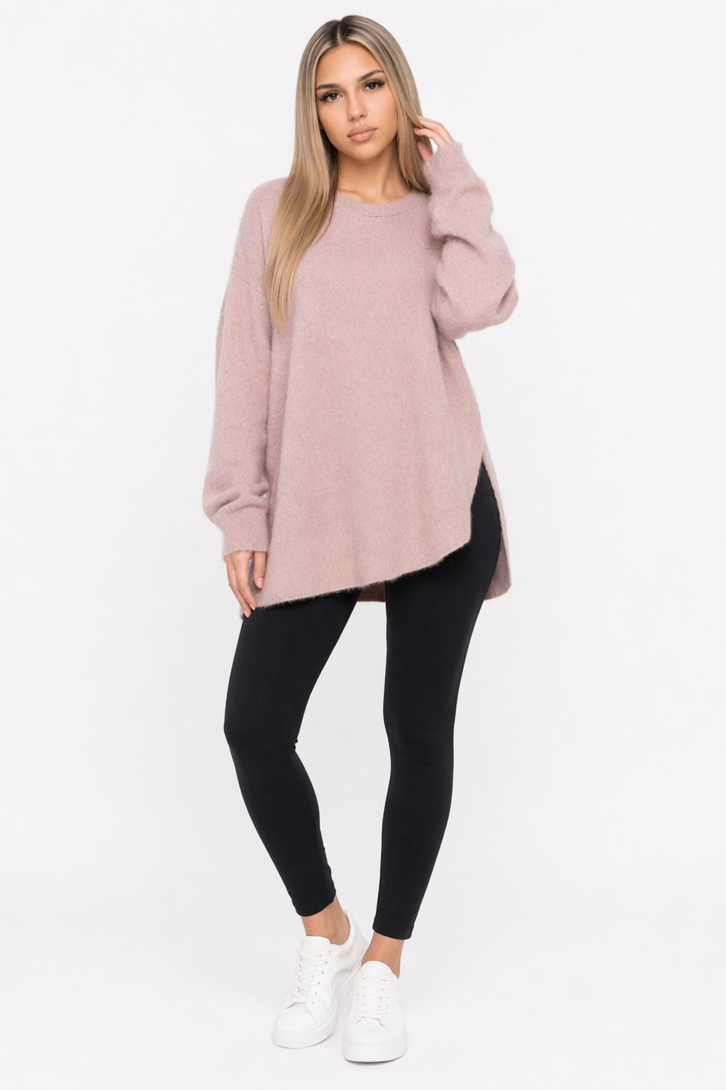 Cozy Relaxed Sweater Pink