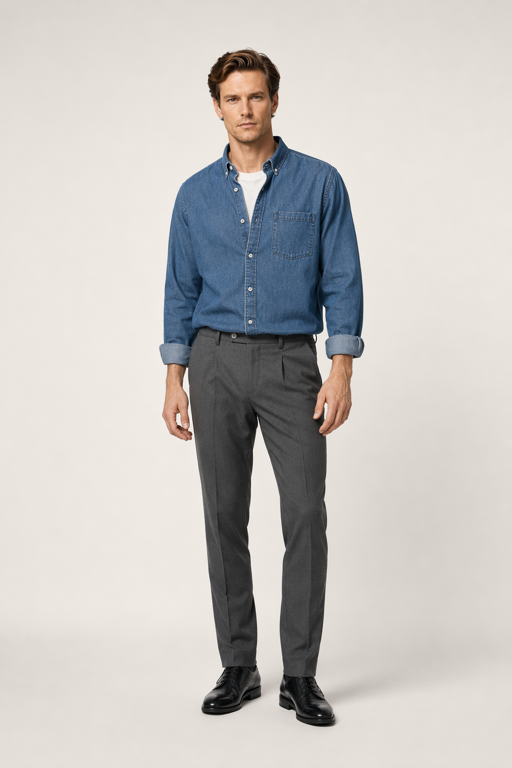 Relaxed Fit Men's Denim Top Default