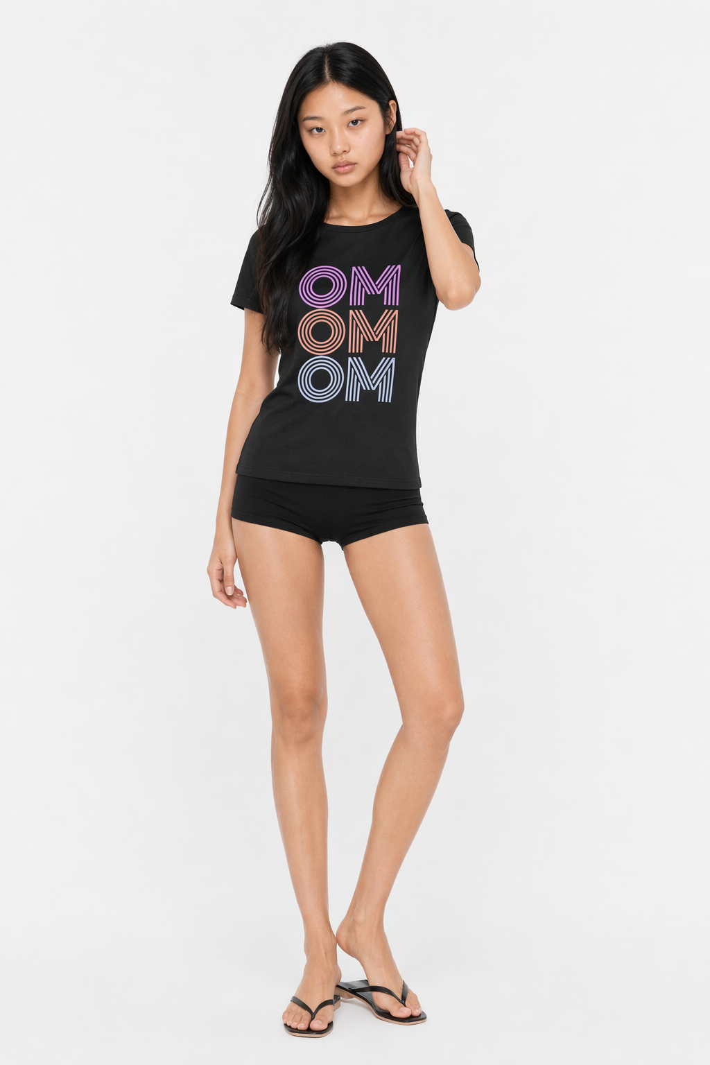 Yoga T-Shirt for Women - Empower Your Mind and Body with Style Black