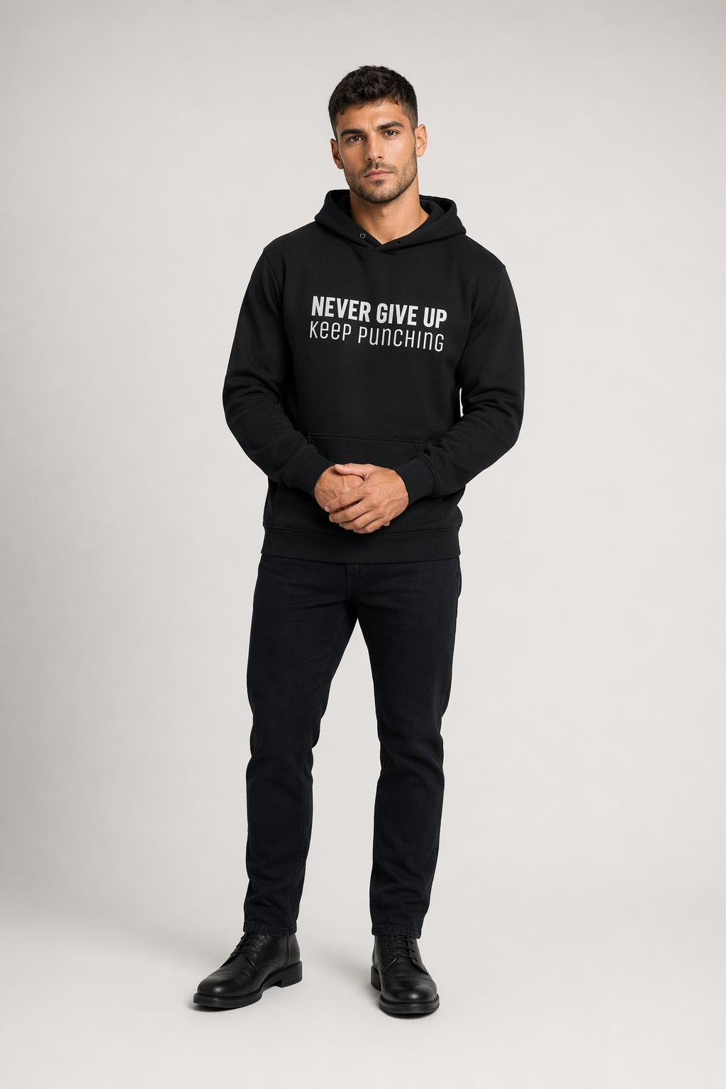 Men's Perseverance Pullover Hoodie Black