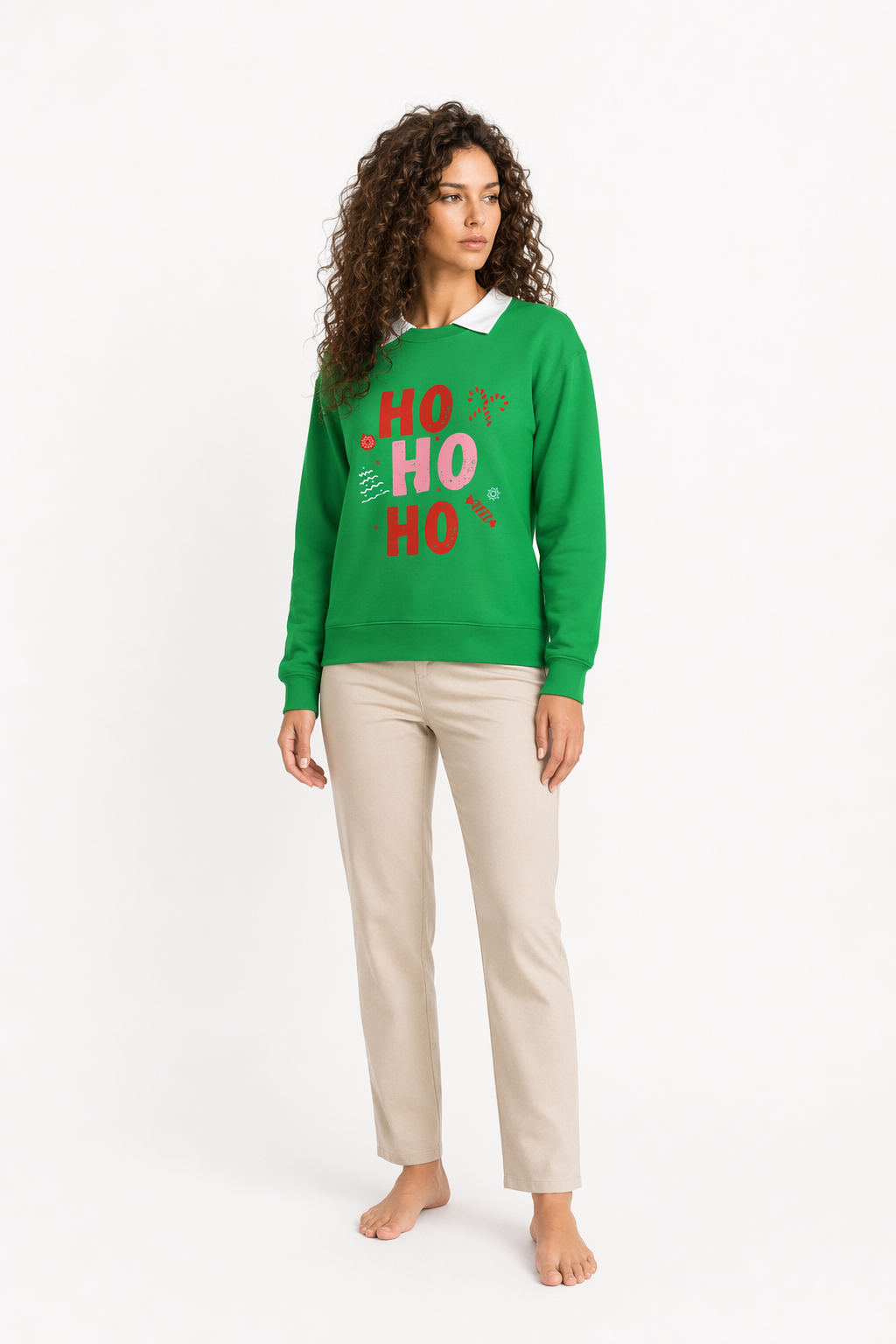 Holiday Sweatshirt for Women Irish Green