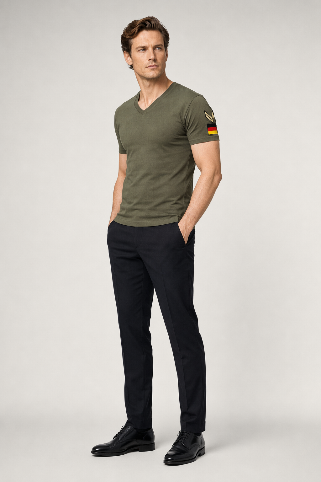 Army Tee Shirt for Men Green