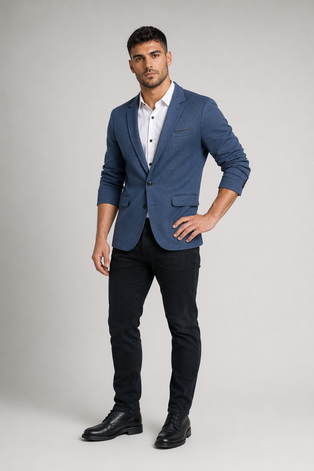 Casual Blazer for Men: Redefining Style with Ease Blue