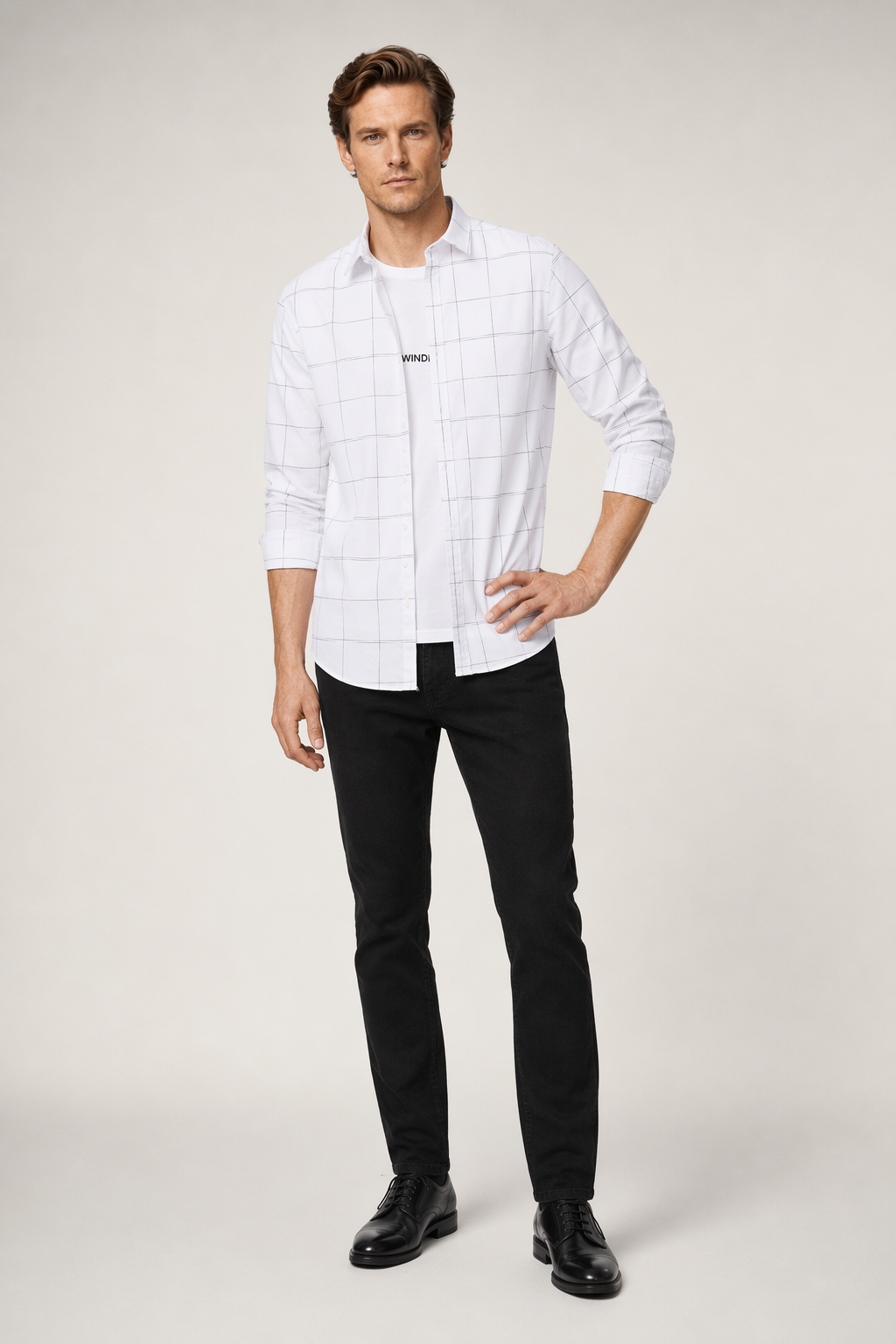 Large Plaid Shirt for Men: A Fresh Take on Classic Style White
