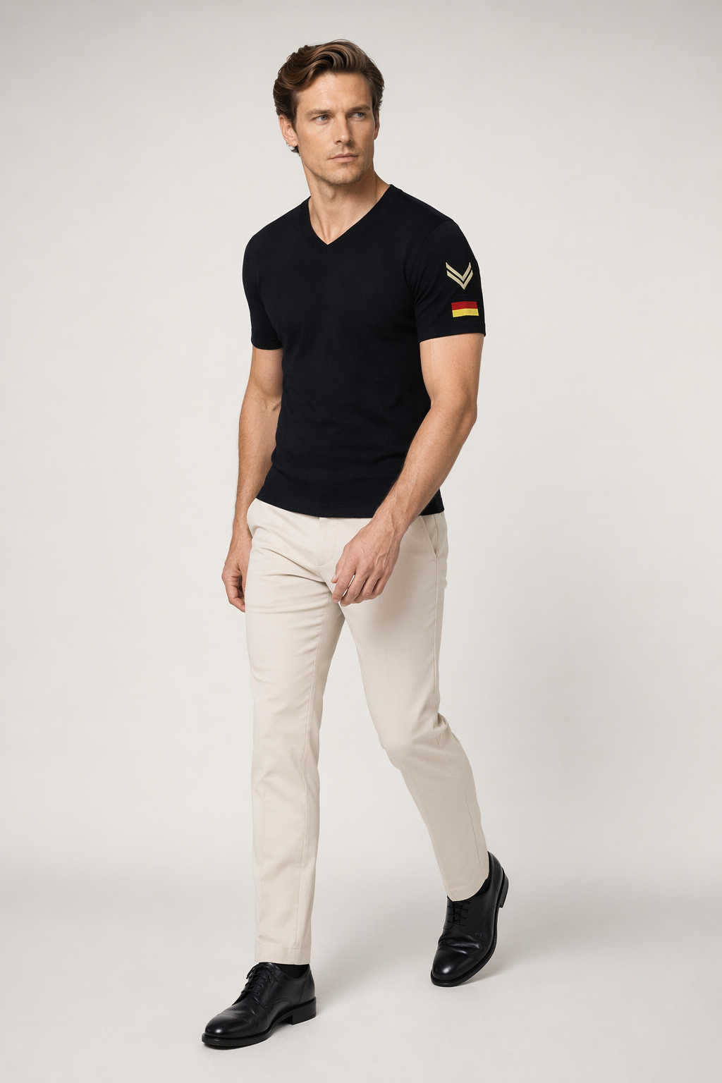 Army Tee Shirt for Men Black
