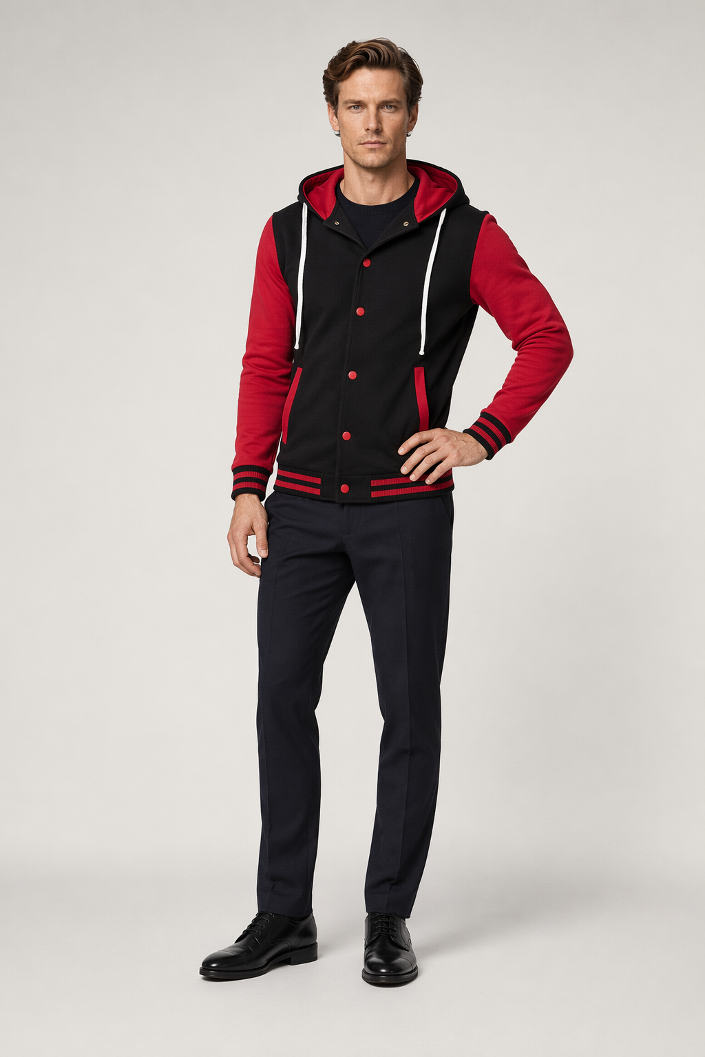 Sweatshirt featuring Different Colored Sleeves Default