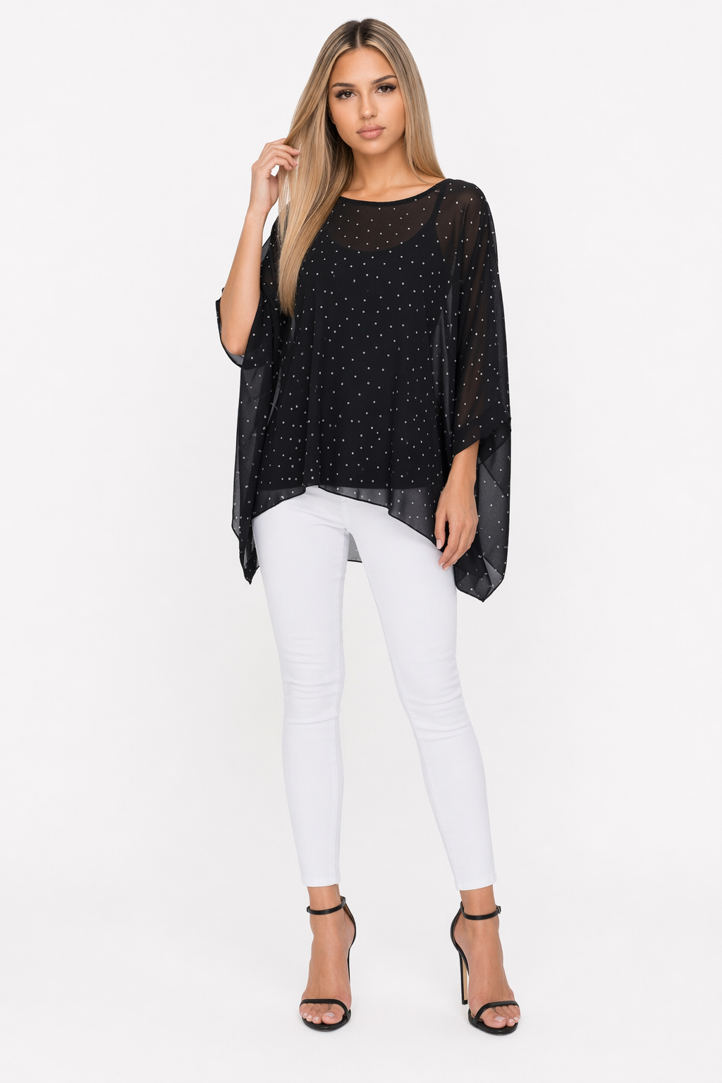 Polka Dot Chiffon Blouse for Women Default