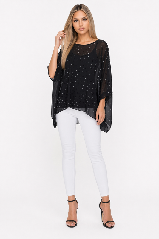 Polka Dot Chiffon Blouse for Women Default