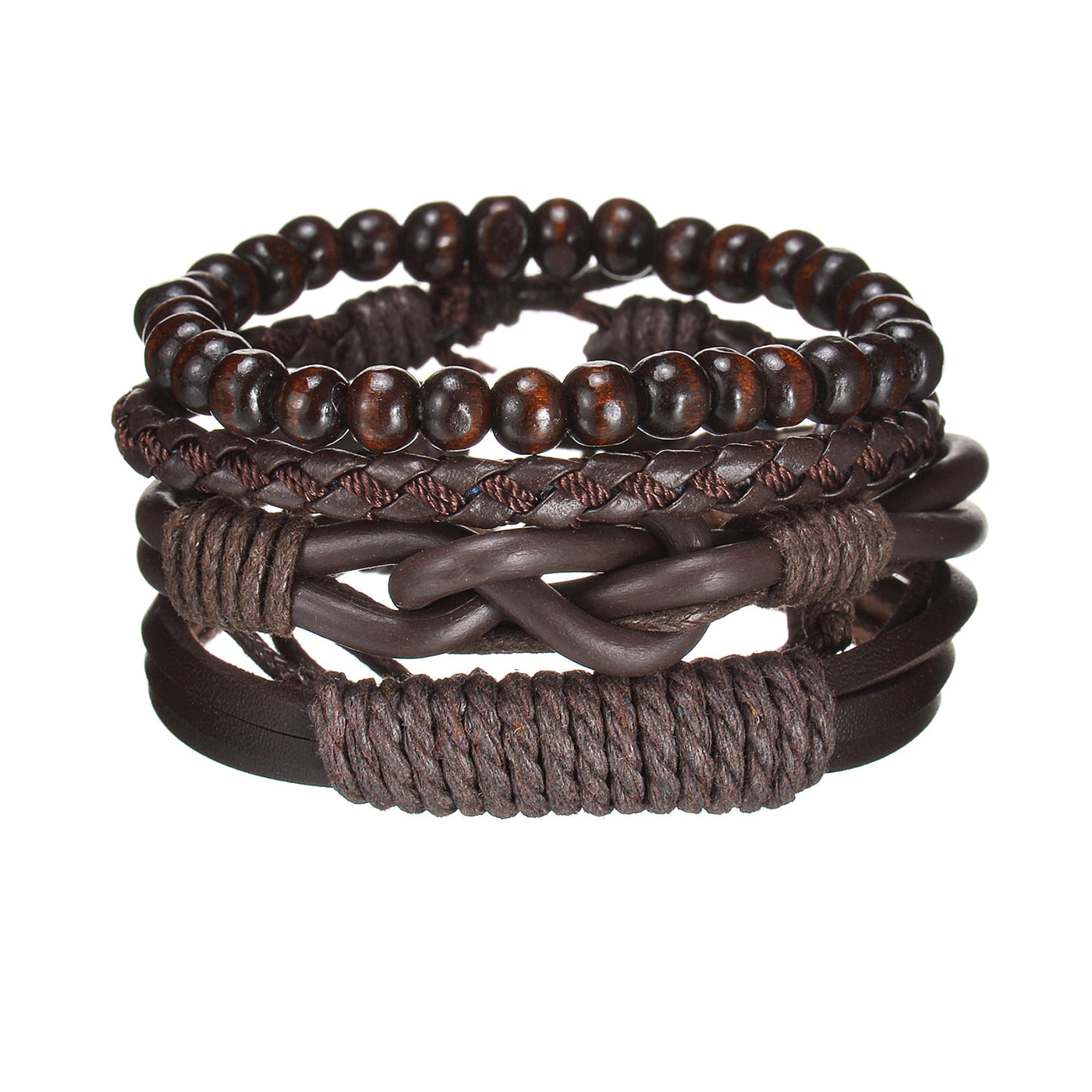 Contemporary Men's Layered Wristband