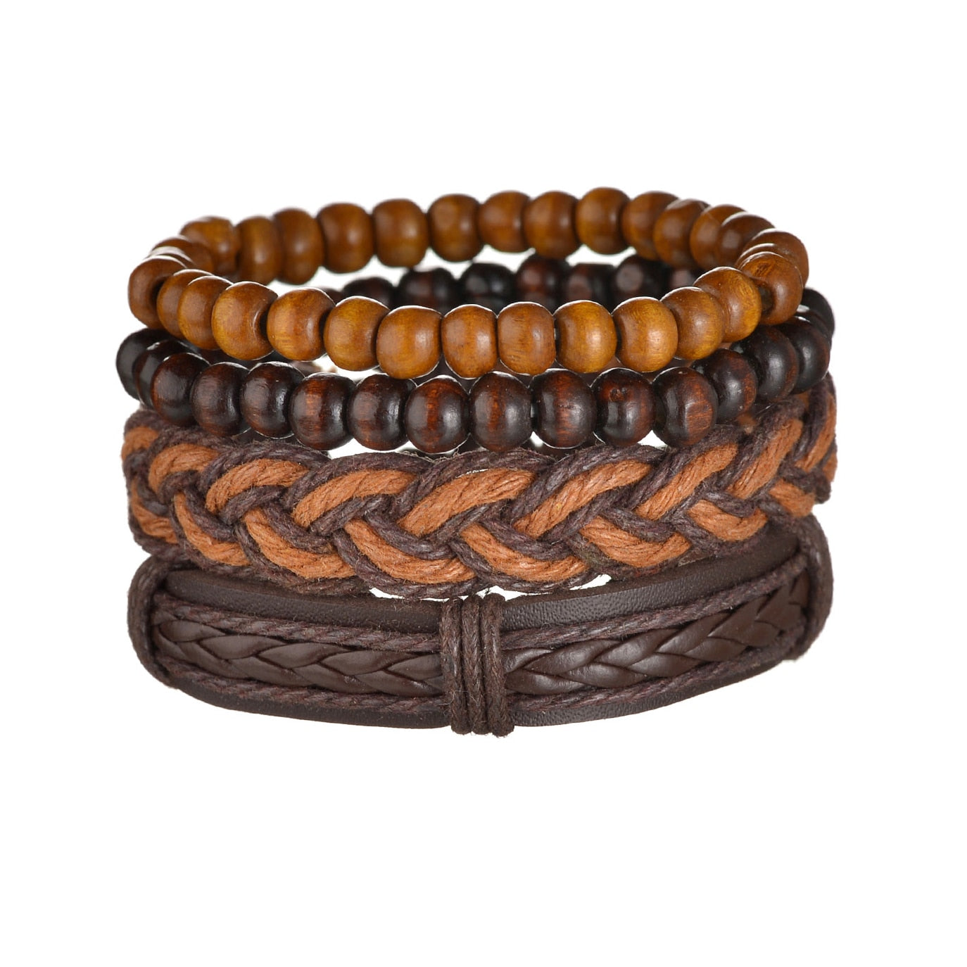 Contemporary Men's Layered Wristband