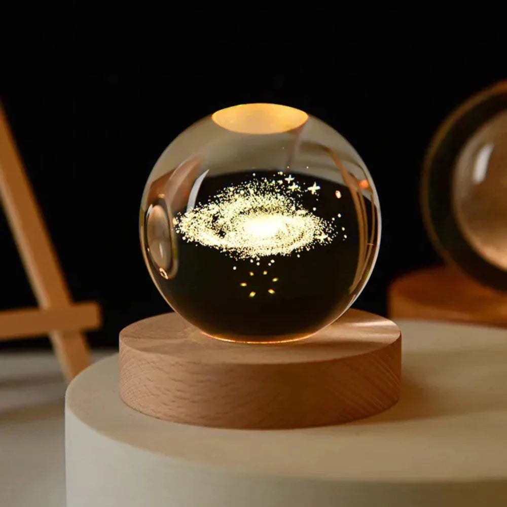 Crystal Ball Engraved with 3D Laser Technology