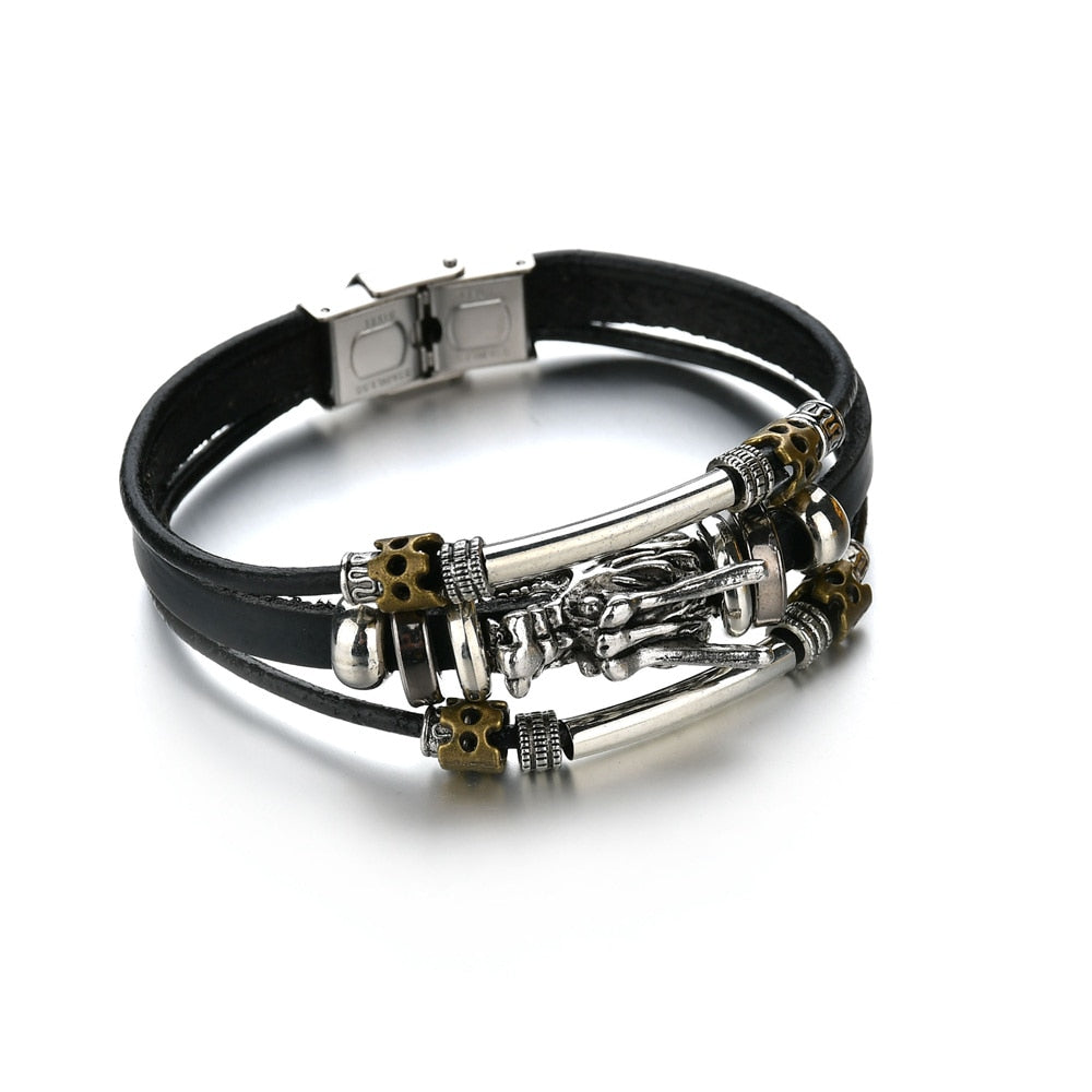 Contemporary Men's Layered Wristband