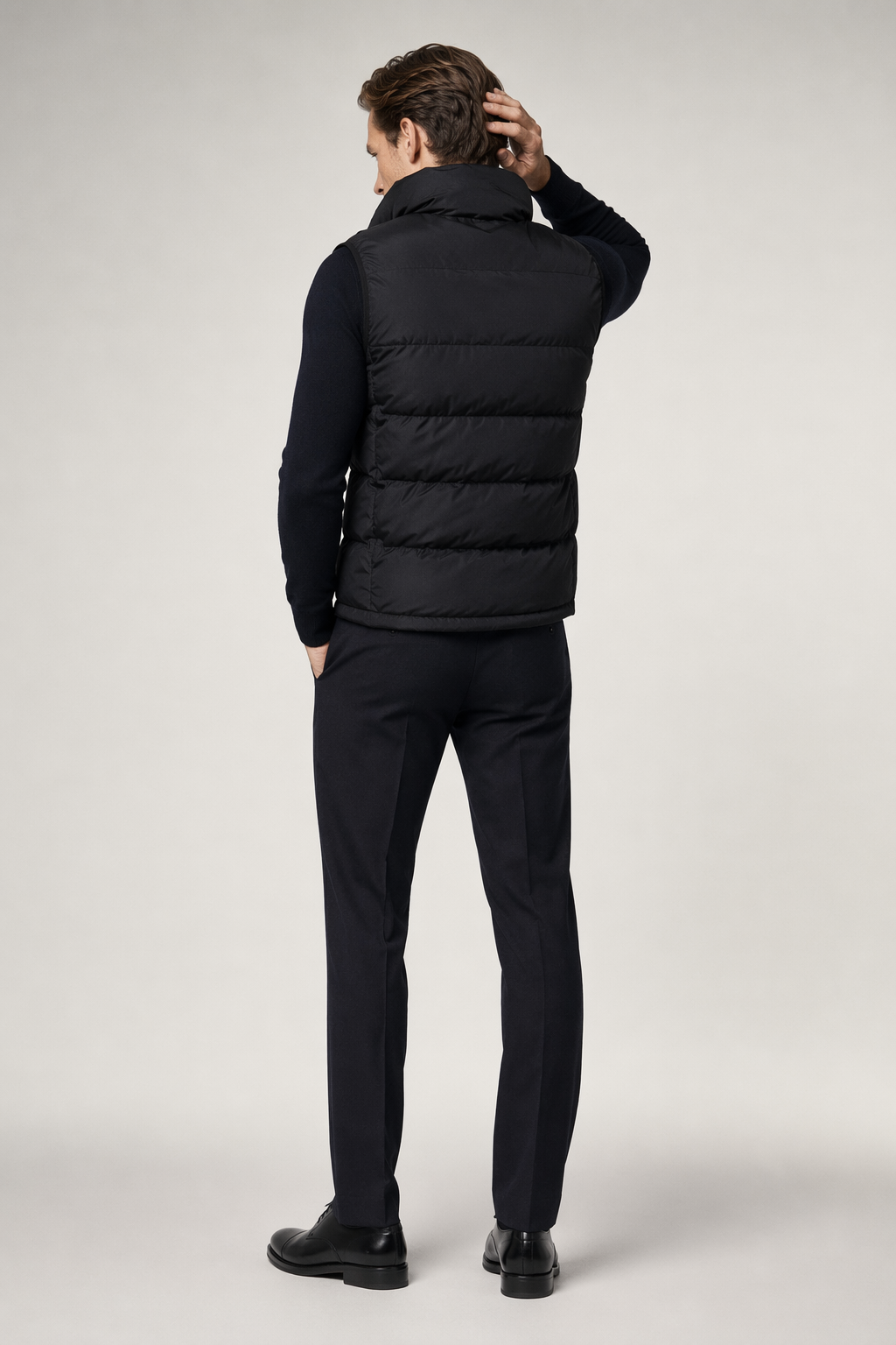 Intelligent Technology Heated USB Winter Vest for Men Black