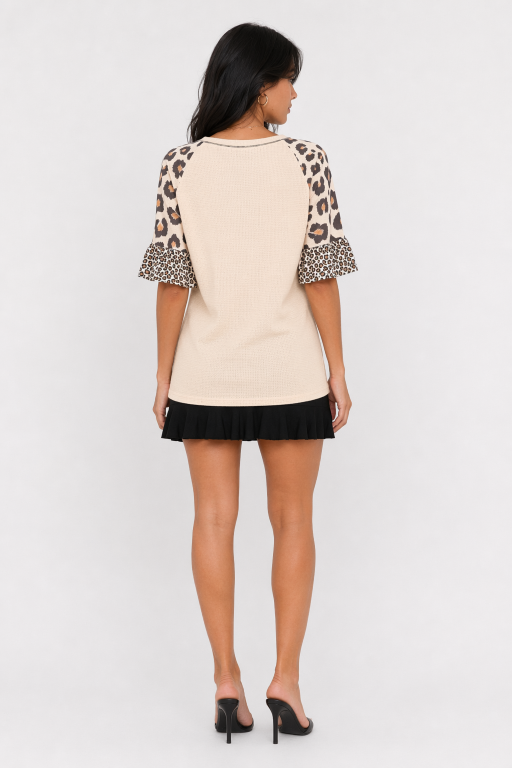 Leopard Print Womens Sleeve Top Default