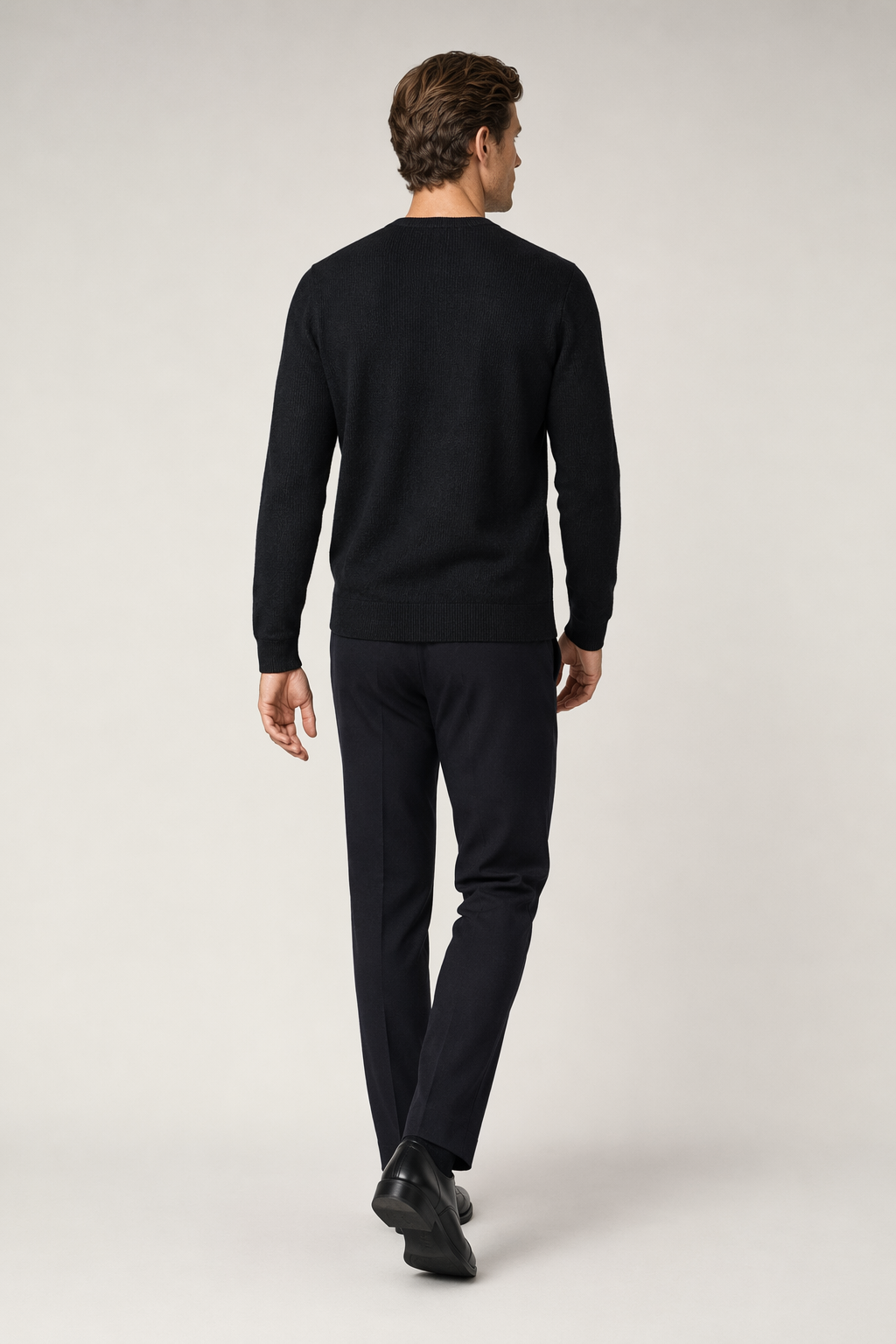 Long Sleeve Casual Men's Shirt Black