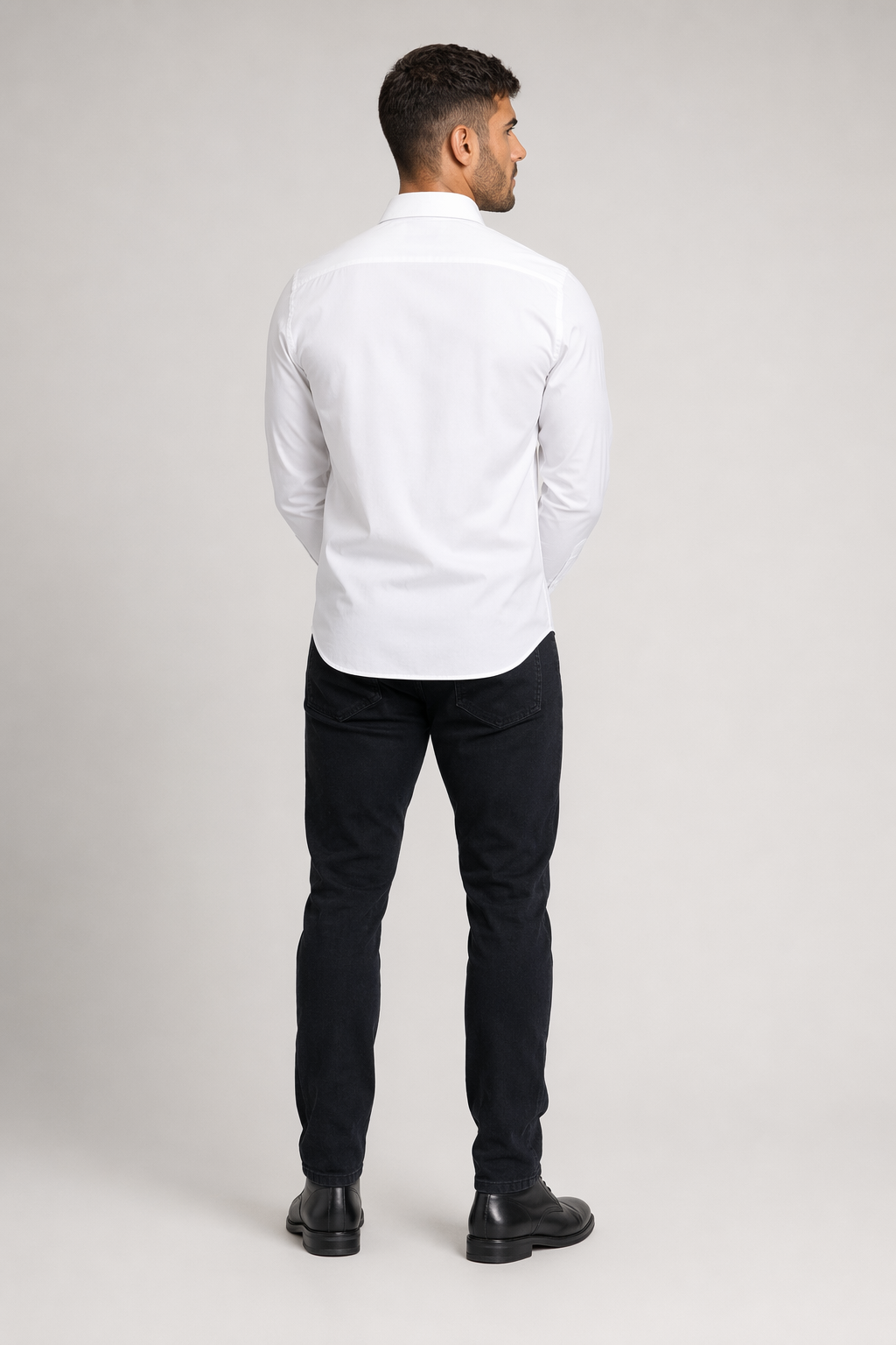 Plus Size dress shirt White