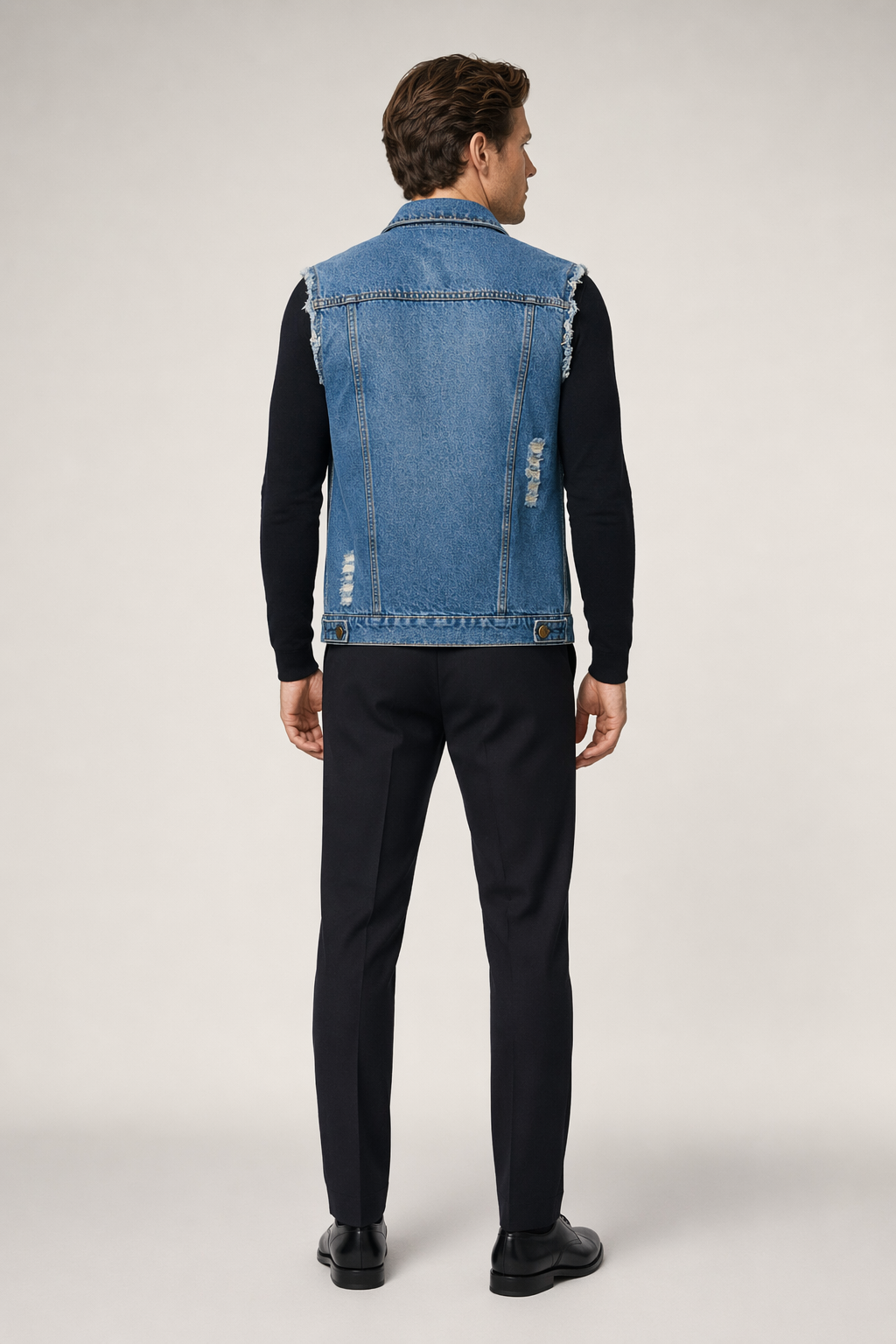 Street Style Denim Vest for Men Default