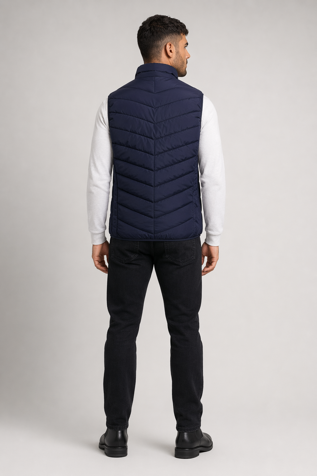 Lightweight 17-Panel Smart Heating Vest with Expanded Heating Area Navy