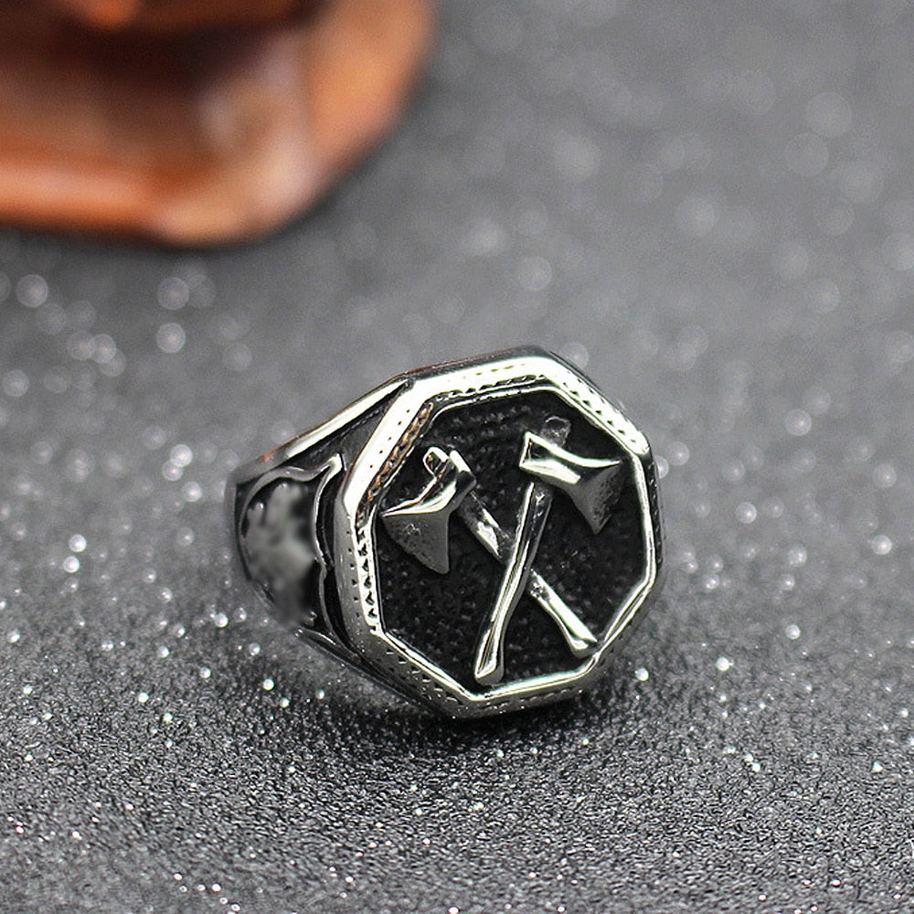Dual-Bladed Viking Ring