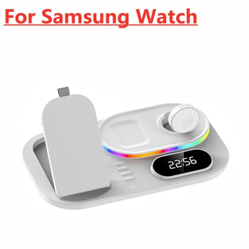 LED Wireless Charging Station with 4-in-1 Functionality