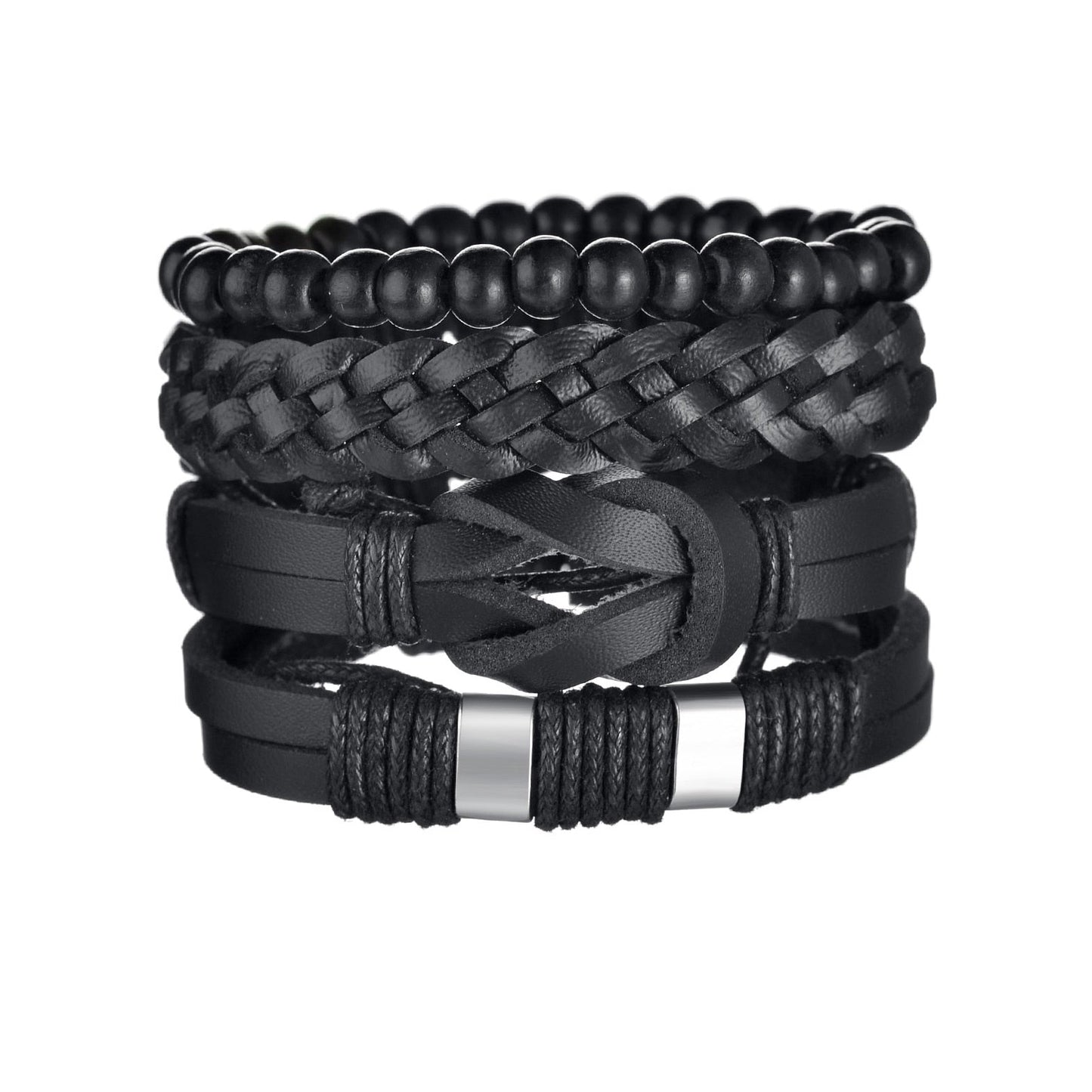 Contemporary Men's Layered Wristband