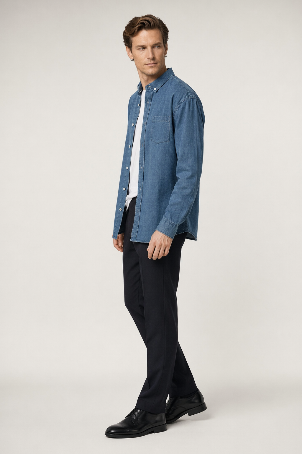 Relaxed Fit Men's Denim Top Default