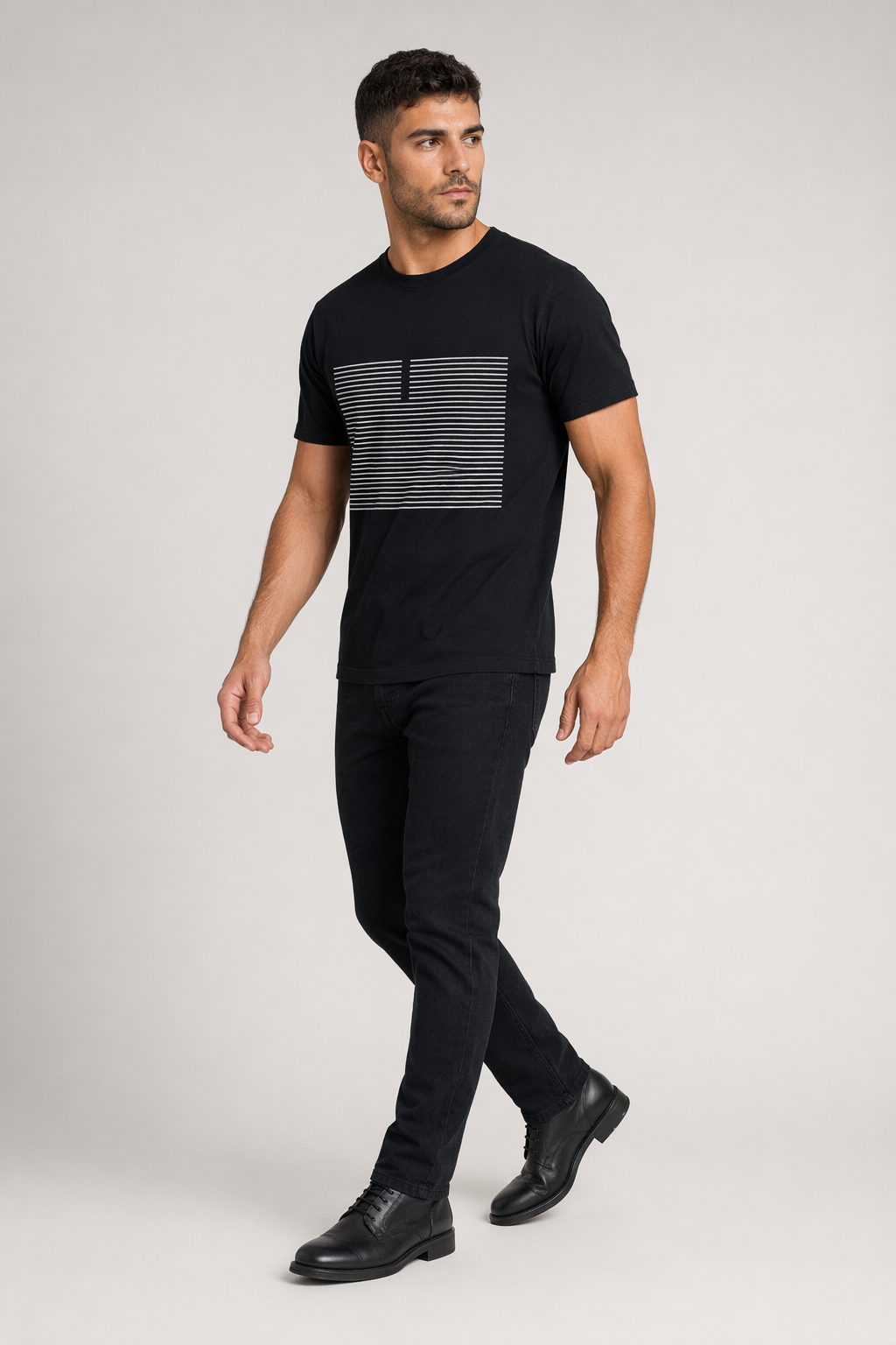 Horizontal Lines Men's Tee Default