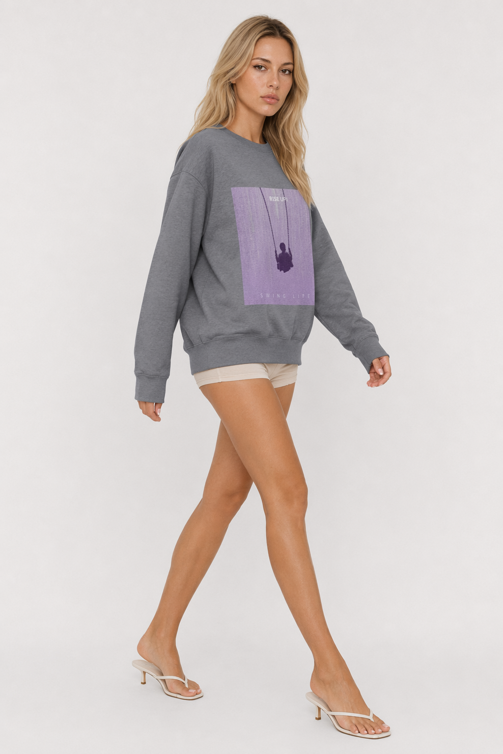 Purple Logo Sweatshirt for Women Default