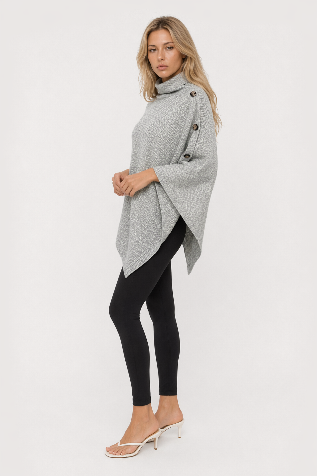 Comfortable Women's Poncho Sweater Default