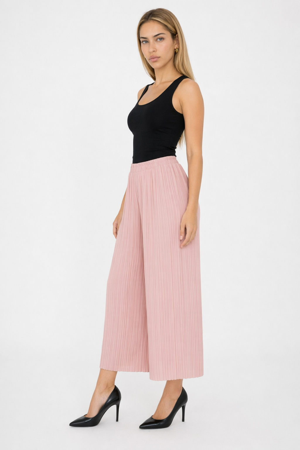 Flowy Chiffon Wide Leg Pants for Women Default