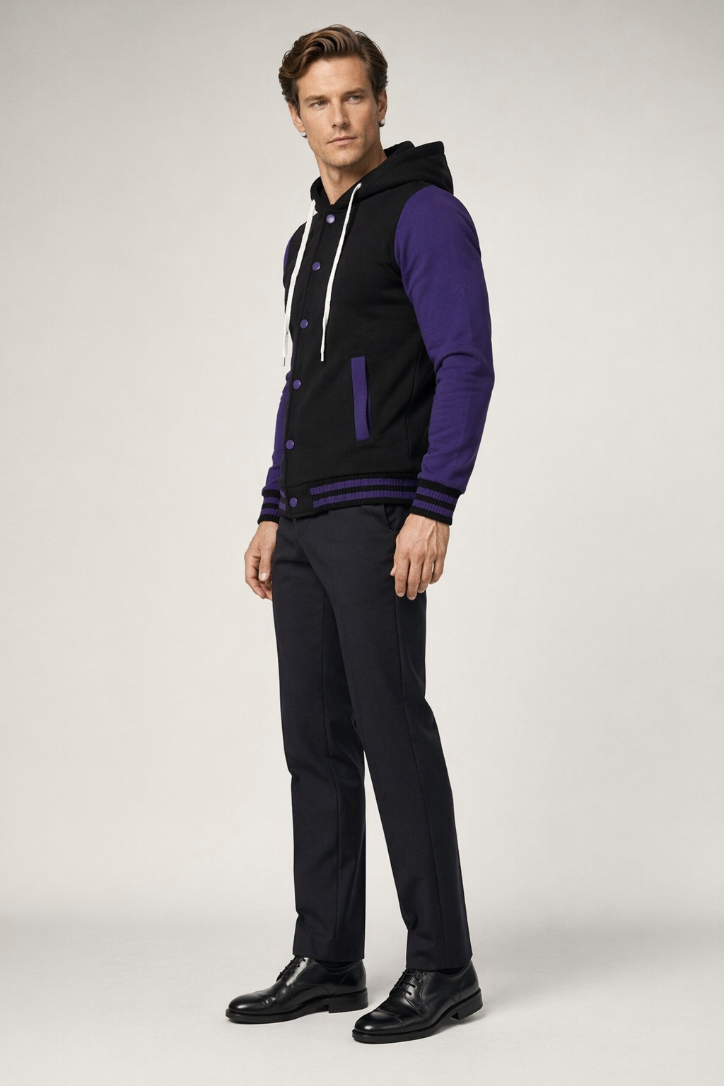 Sweatshirt featuring Different Colored Sleeves Default