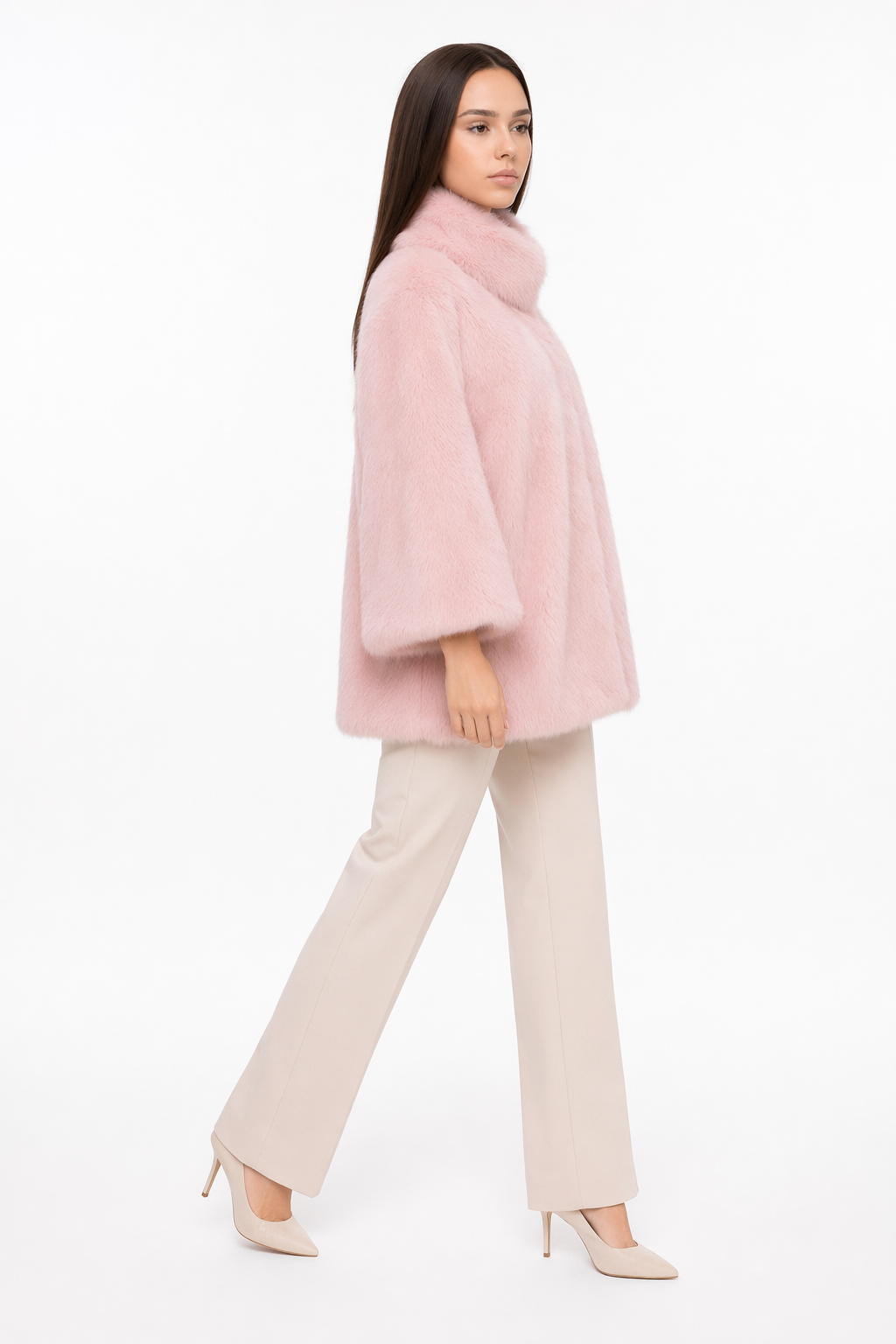 Faux Fur Women's Cape Jacket Default