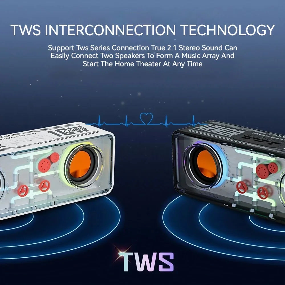 LED Gaming Bluetooth Speaker with RGB Lighting