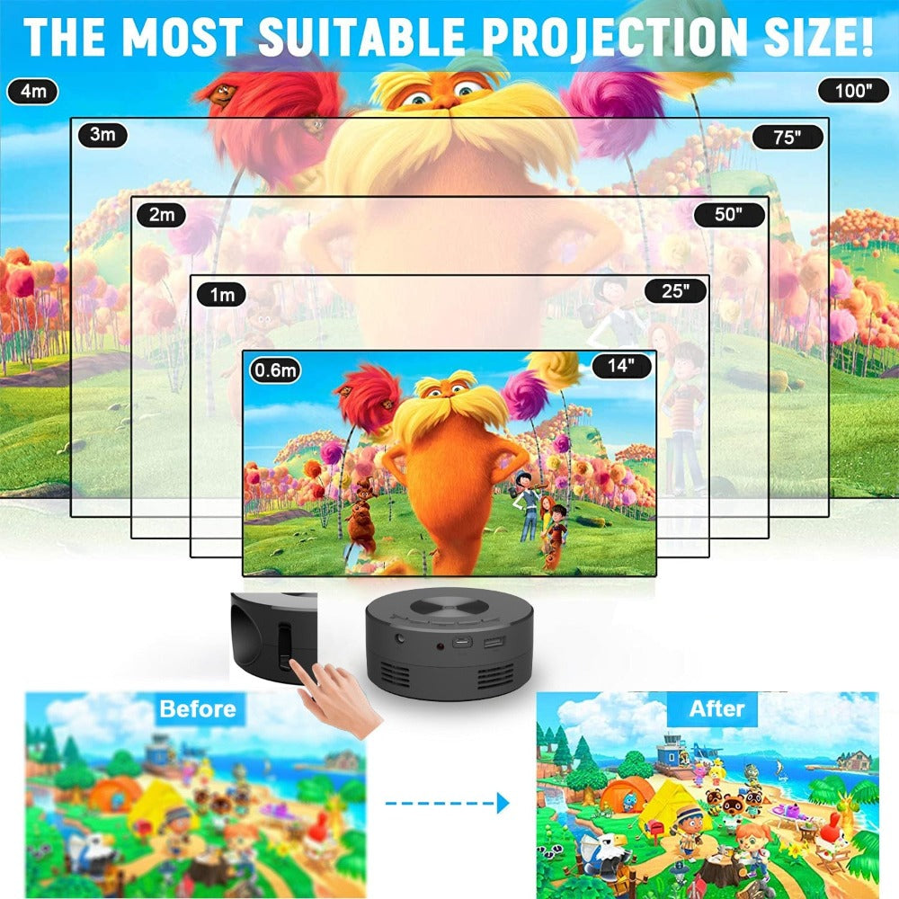 Mini Home Theater Projector - Compact Entertainment Anywhere