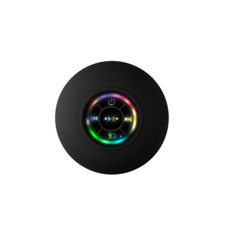 Compact Waterproof Bluetooth Speaker with RGB Lighting