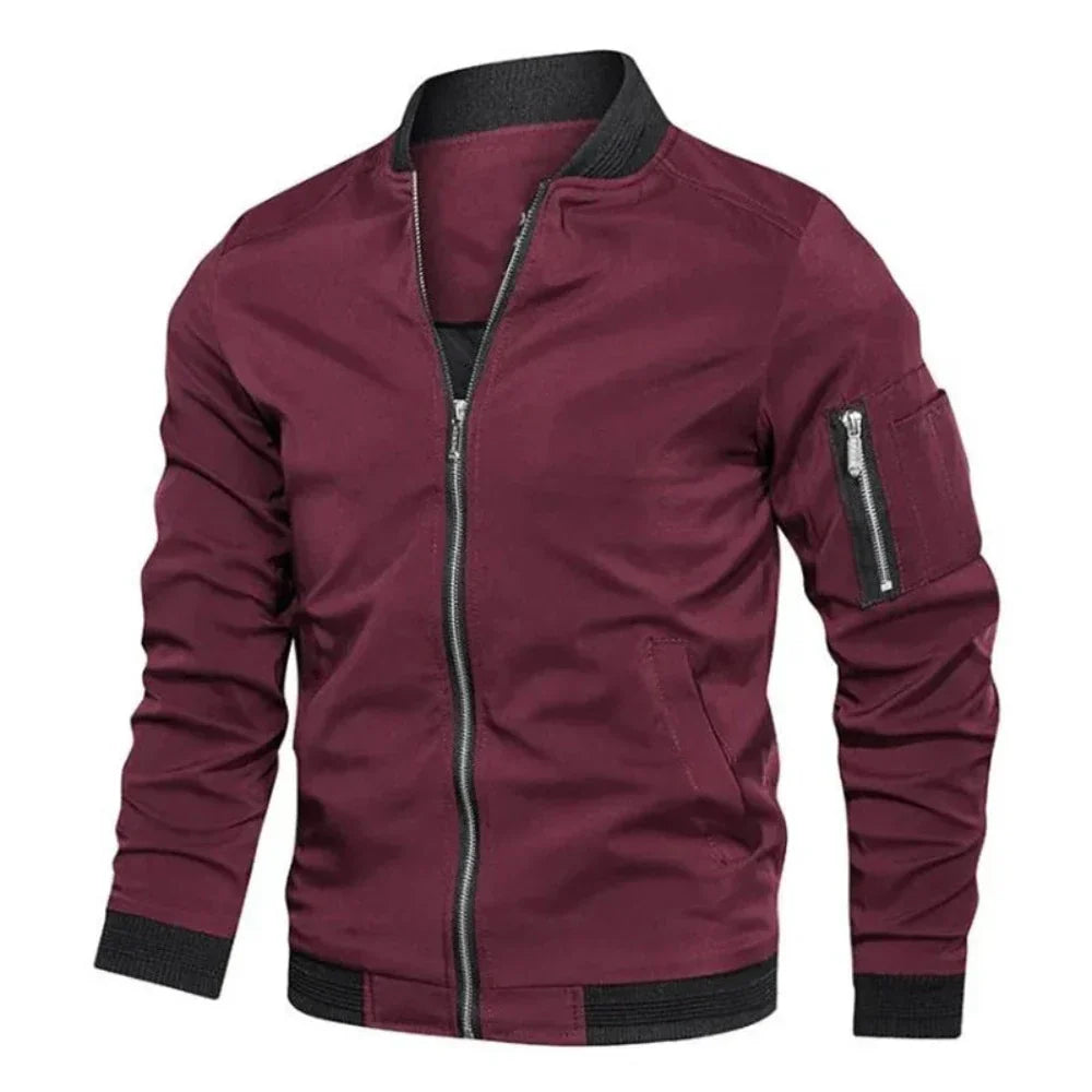 Men's Windproof Zippered Jacket