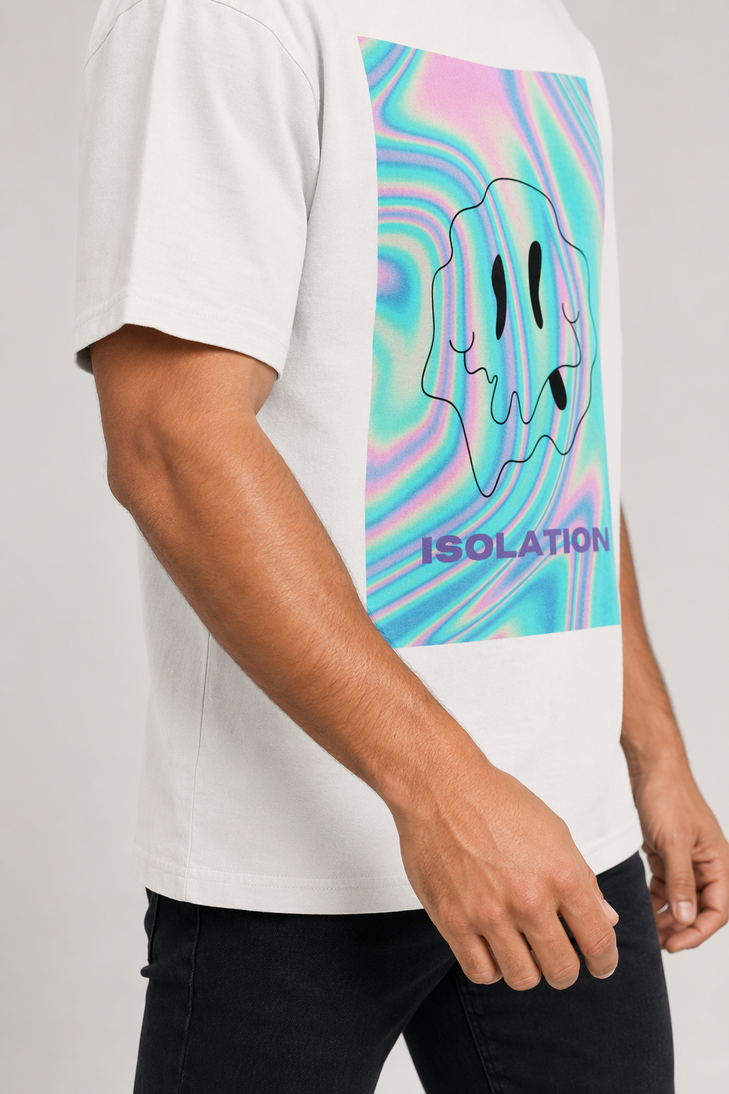 Logo T-Shirt for Men's Face White