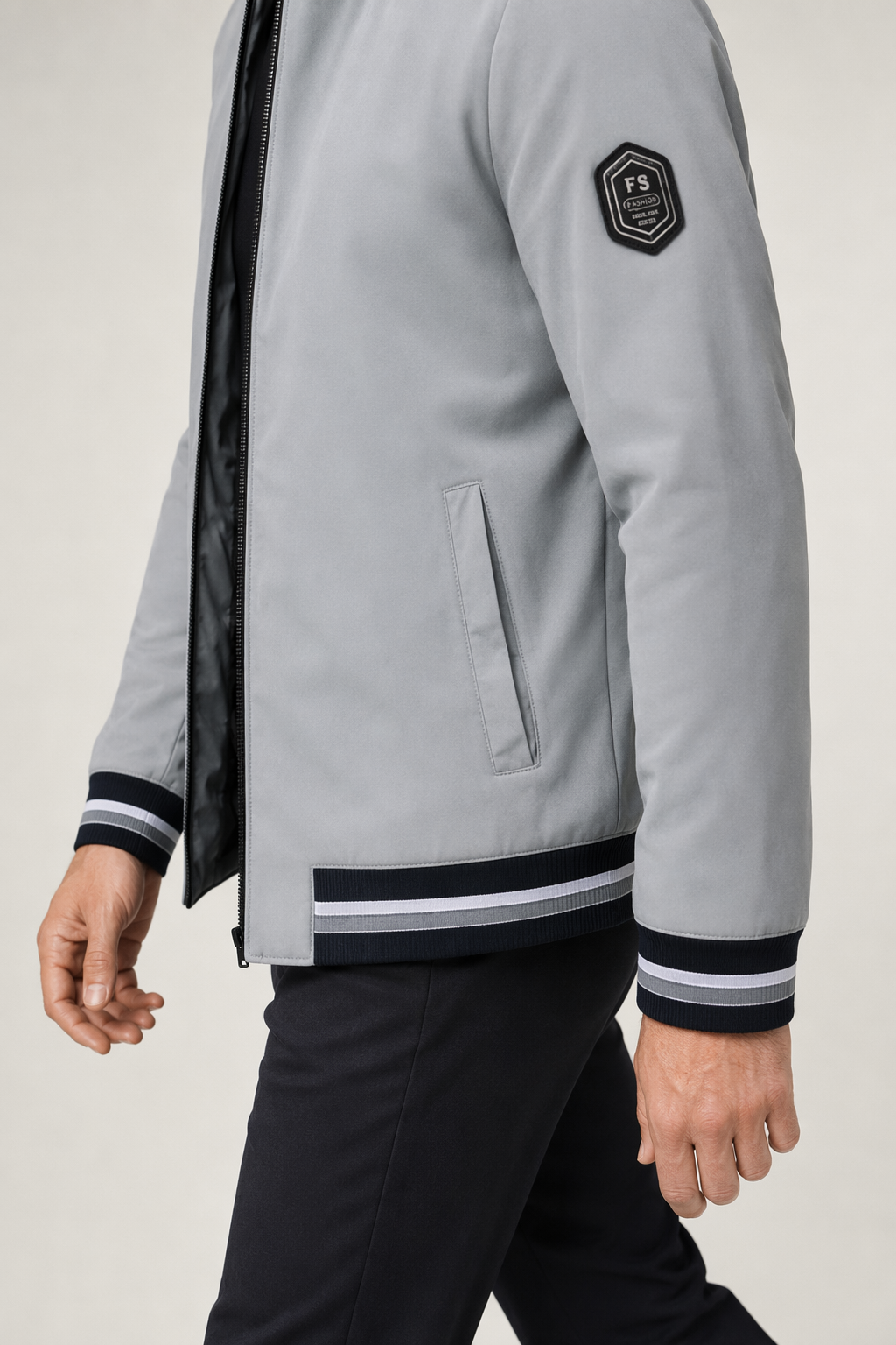Baseball Jacket for Men with Built-In Thermal Lining Default