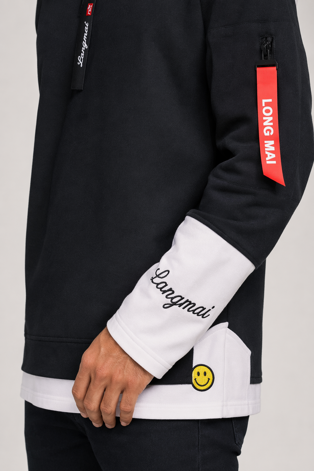 KPOP-Inspired Men's Fashion Hoodie Black
