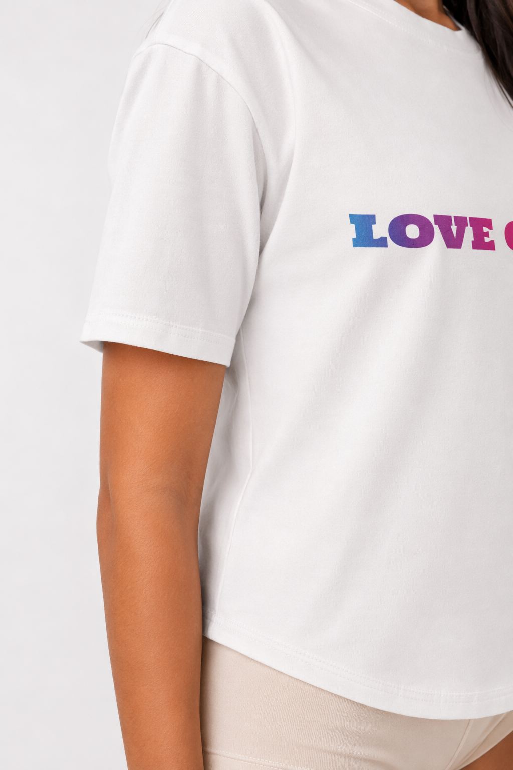 Colorful Printed Short Sleeve Tee for a Vibrant Look White