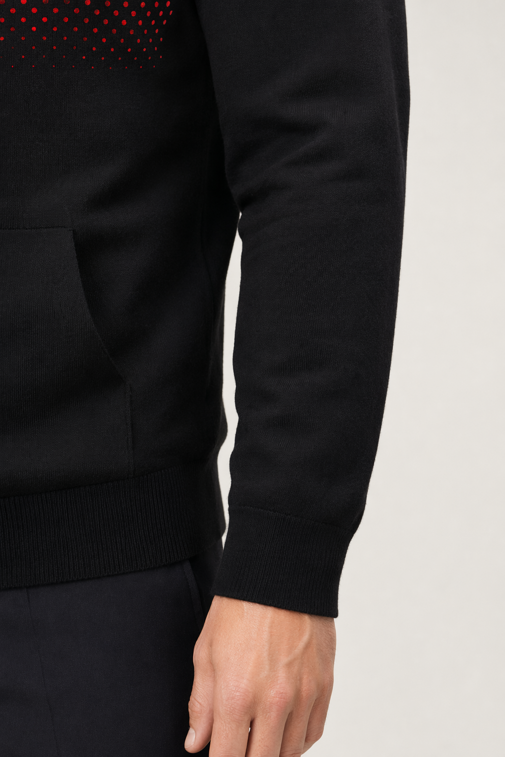 Lightweight Zip-Up Hoodie for Men Black