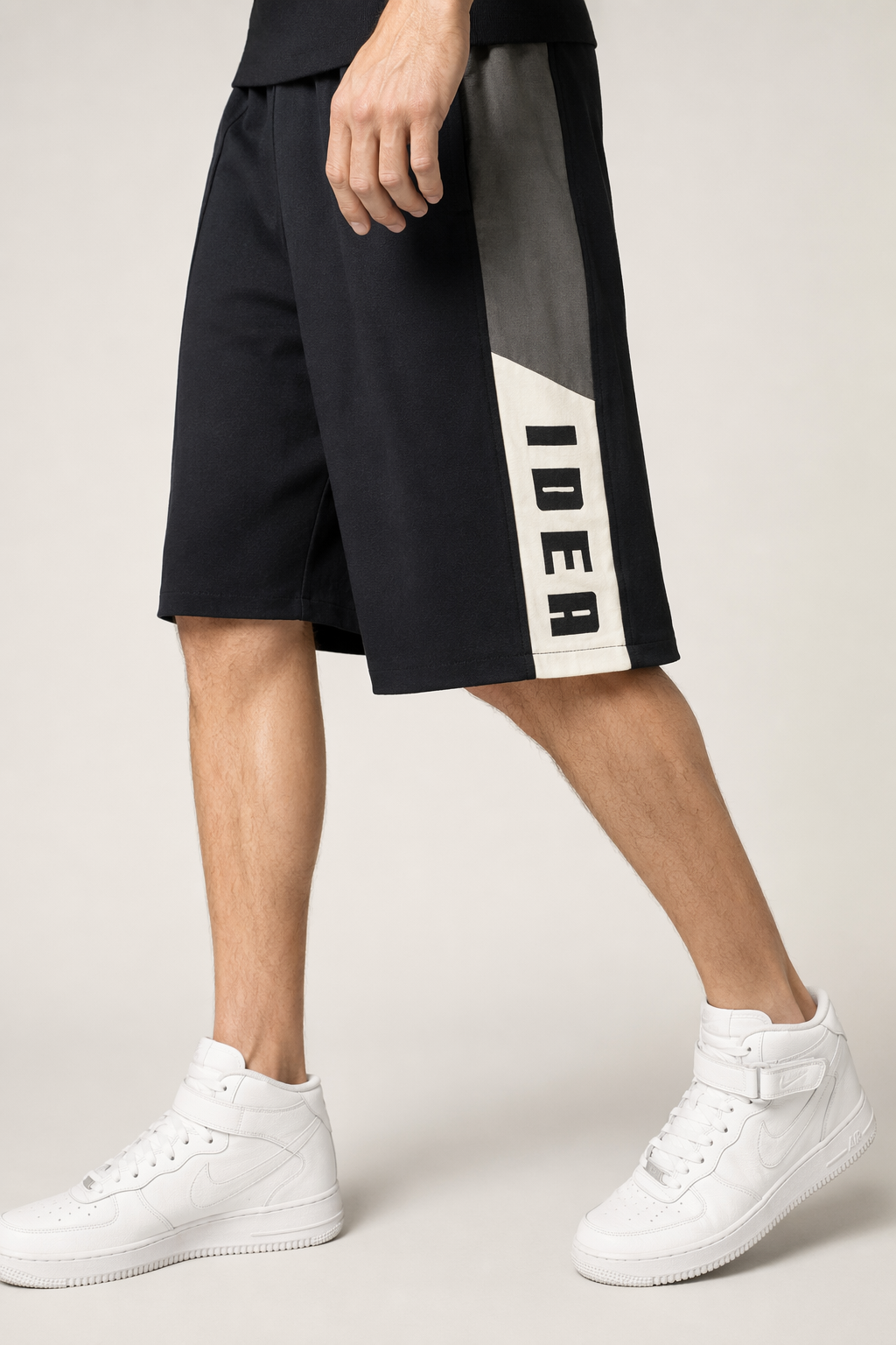 Skateboarding Shorts for Men with Pockets Black
